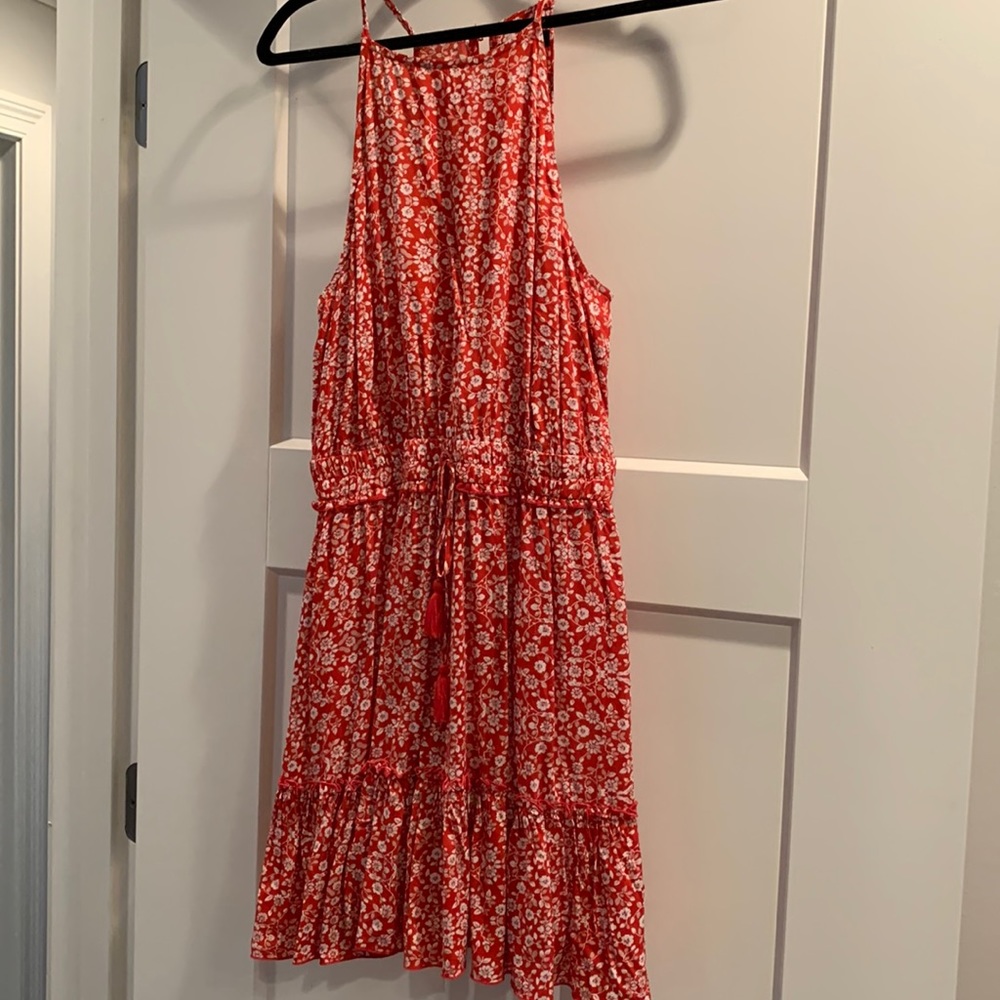 Floral print mini dress
